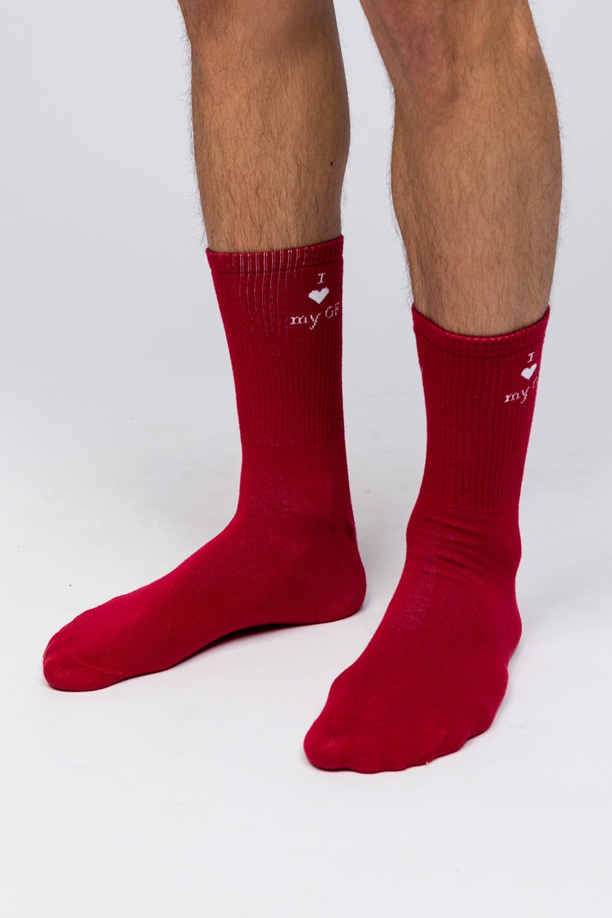 Paul Kenzie-SORUNLU - Valentine Collection Soket Çorap I Love My Gf/Bf-Çorap-8-Milagron.com