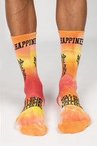 Paul Kenzie-Smile Dye Unisex Batik Desenli Dikişsiz Tenis Çorap Be Positive-Çorap-3-Milagron.com