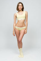Paul Kenzie-Spor Bralet Butter Yellow-2-Milagron.com