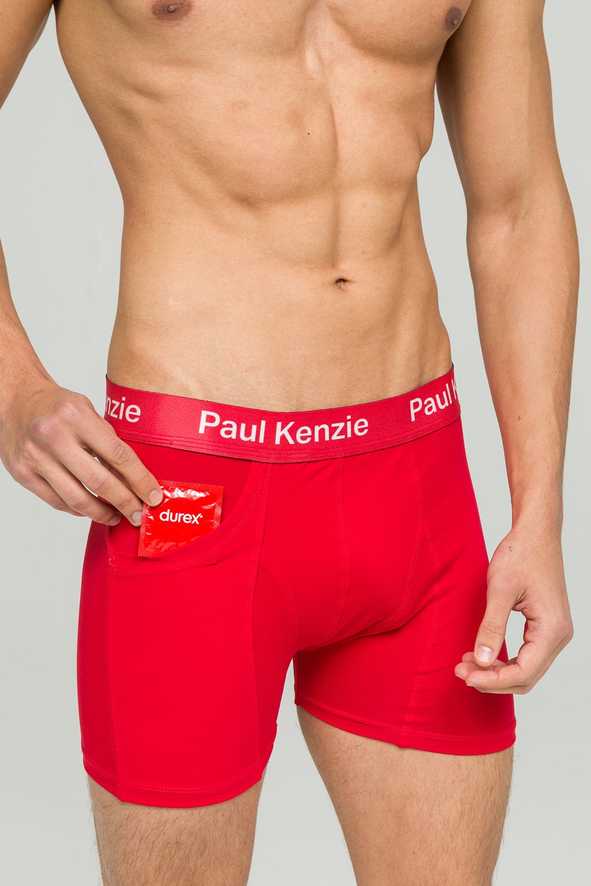 Paul Kenzie X Durex - Cepli Erkek Boxer - Yakın Hisset