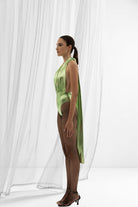 Pelia-Ella Bağlamalı Mint Yeşil Top-Top-2-Milagron.com