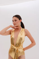 Pelia-Ella Bağlamalı Parlak Altınsarısı Top-Top-4-Milagron.com