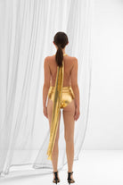 Pelia-Ella Bağlamalı Parlak Altınsarısı Top-Top-5-Milagron.com