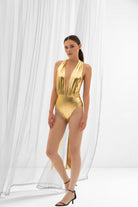 Pelia-Ella Bağlamalı Parlak Altınsarısı Top-Top-6-Milagron.com