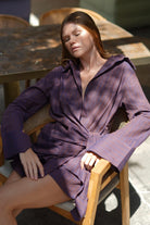 Pelia-Jessy Bordo Çizgili Şort Takım-Alt - Üst Takım-2-Milagron.com