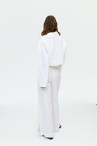 Pia Beyaz Keten Ceket Pantolon Takım - 2