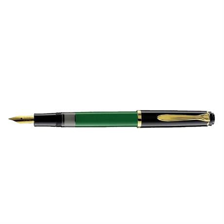 Pelikan M150 14 Ayar Altın Kaplama Uç Dolma Kalem M Yeşil Siyah
