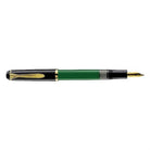 Pelikan M150 14 Ayar Altın Kaplama Uç Dolma Kalem M Yeşil Siyah