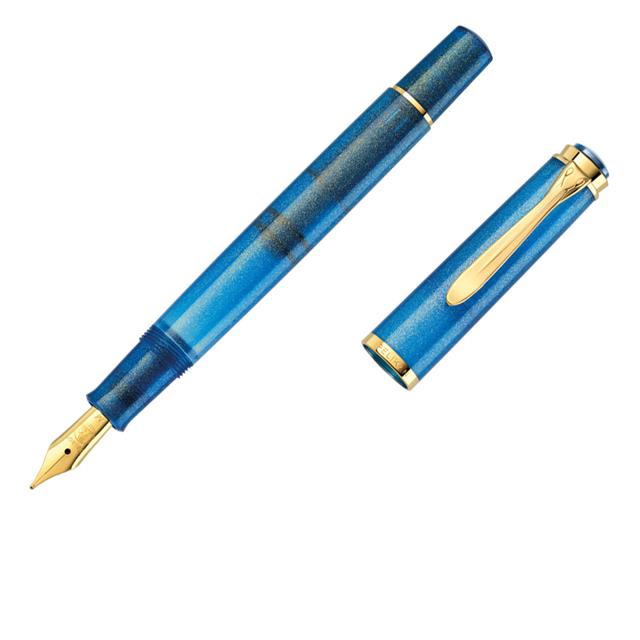 Pelikan-Classic M200 Dolma Kalem Seti Golden Lapis Ef Uç-Dolma Kalem-4-Milagron.com