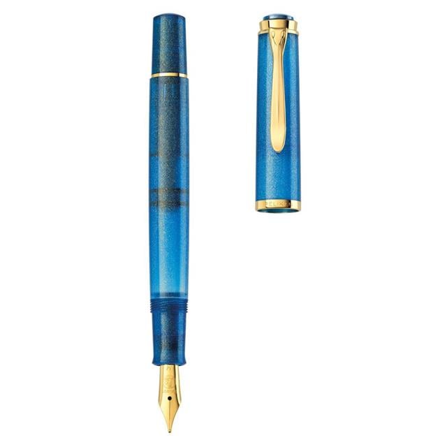 Pelikan-Classic M200 Dolma Kalem Seti Golden Lapis F Uç-Dolma Kalem-3-Milagron.com