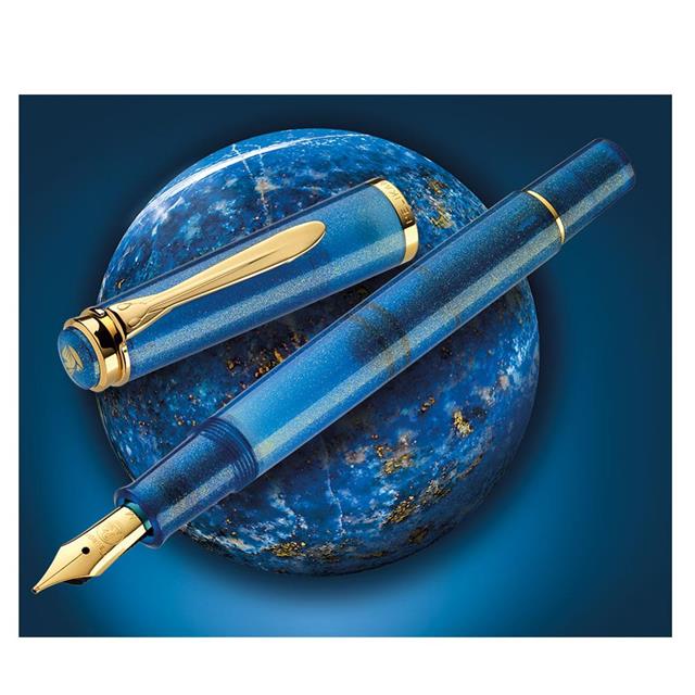 Pelikan-Classic M200 Dolma Kalem Seti Golden Lapis F Uç-Dolma Kalem-7-Milagron.com