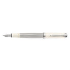 Pelikan Souveran M405 Dolma Kalem Silver White Medium (M) Uç