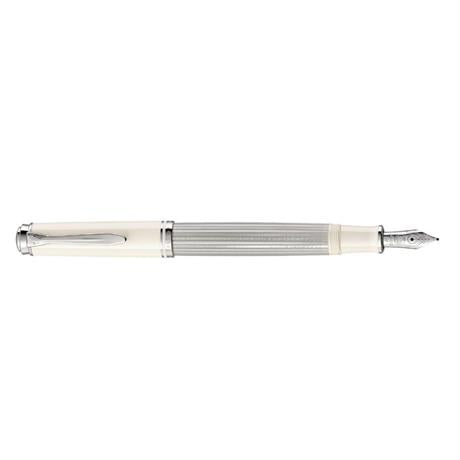 Pelikan Souveran M405 Dolma Kalem Silver White Medium (M) Uç