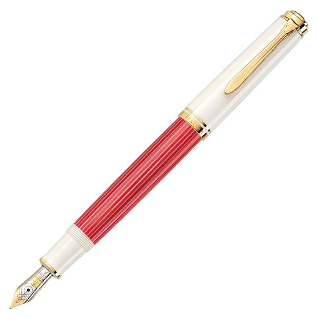 Pelikan Souverän M600 Red-White Dolma Kalem (F) Uç