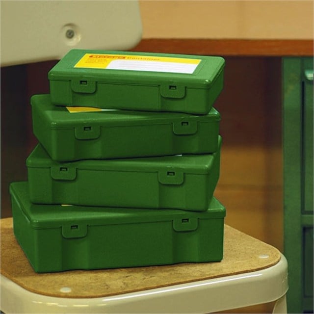 Penco Storage Container Plastik 4 In 1 Kalemlik & Kutu Green Eb013 Gn