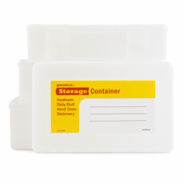 Penco Storage Container Plastik 4 In 1 Kalemlik & Kutu White Eb013 Wh