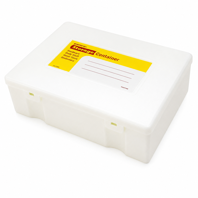 Penco Storage Container Plastik 4 In 1 Kalemlik & Kutu White Eb013 Wh