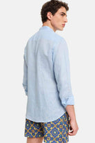 Peninsula-Art Linen Shirt Italian Collar Budelli-Gömlek-2-Milagron.com