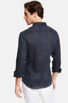 Peninsula-Art Linen Shirt Italian Collar Stromboli-Gömlek-4-Milagron.com