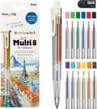 Pentel Arts Multi 8 Set 2.0 Mm Renkli Kalem, Yedekleri Ve Kalemtıraş Seti Xph804St