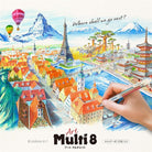 Pentel Arts Multi 8 Set 2.0 Mm Renkli Kalem, Yedekleri Ve Kalemtıraş Seti Xph804St