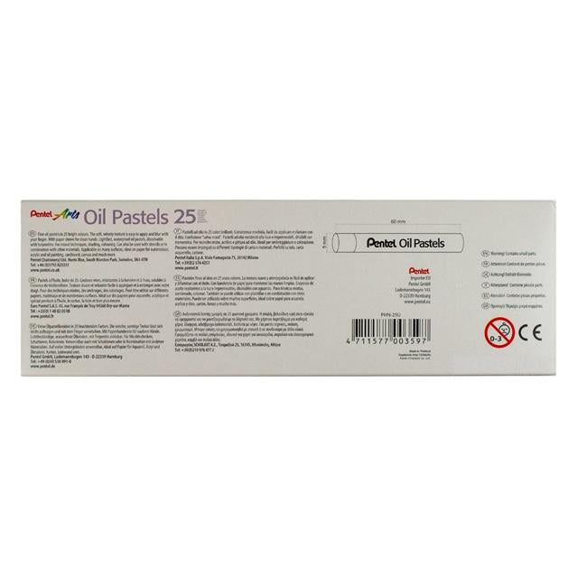 Pentel Arts Oil Pastels 25'Li Yağlı Pastel Boya Kalemi Seti