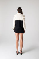 Peploum-Anne Bouny Contrast Weaving Jacket-Ceket-6-Milagron.com