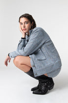 Peploum-Carleen Textured Weaving Skirt-Etek-1-Milagron.com