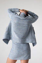 Peploum-Carleen Textured Weaving Skirt-Etek-3-Milagron.com