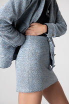 Peploum-Carleen Textured Weaving Skirt-Etek-4-Milagron.com