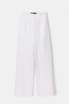 Peploum-Toba Trousers In Coral White-Pantolon-4-Milagron.com