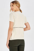 Peraluna-%100 Pamuk Pike Örgü Twin Set-T-Shirts-10-Milagron.com