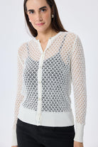 Peraluna-Addison Ajur Örgülü Kadın Triko Hırka Ekru-Kazak & Triko-5-Milagron.com