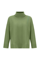 Peraluna-Balıkçı Yaka Boğazlı Bol Kesim Kadın Triko Kazak-Kazak & Triko-19-Milagron.com