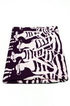 Peraluna Beach Girls Beach Towel Jakarlı Pamuklu Plaj Örtüsü - Siyah/Beyaz