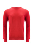 Peraluna-Bisiklet Yaka Basic Erkek Kazak Kırmızı-Kazak & Triko-6-Milagron.com