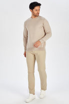 Peraluna-Bisiklet Yaka Basic Erkek Triko Kazak-Kazak & Triko-3-Milagron.com