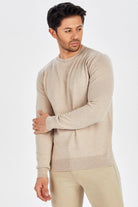 Peraluna-Bisiklet Yaka Basic Erkek Triko Kazak-Kazak & Triko-5-Milagron.com