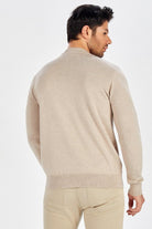 Peraluna-Bisiklet Yaka Basic Erkek Triko Kazak-Kazak & Triko-6-Milagron.com