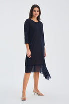 Peraluna-Bol İnce Yazlık Şifonlu Kadın Triko Elbise-Elbise-13-Milagron.com