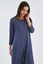 Peraluna-Bol İnce Yazlık Şifonlu Kadın Triko Elbise-Elbise-3-Milagron.com