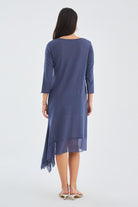 Peraluna-Bol İnce Yazlık Şifonlu Kadın Triko Elbise-Elbise-7-Milagron.com