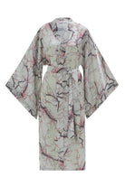 Peraluna-Bolossom Çiçek Desenli 120 Cm Saten Yazlık Kadın Kimono-Kimono-7-Milagron.com