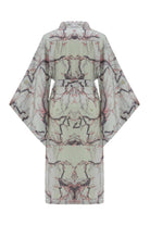 Peraluna-Bolossom Çiçek Desenli 120 Cm Saten Yazlık Kadın Kimono-Kimono-8-Milagron.com