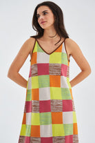 Peraluna-Bonjo Dress Askılı Yazlık Kadın Triko Elbise-Elbise-1-Milagron.com