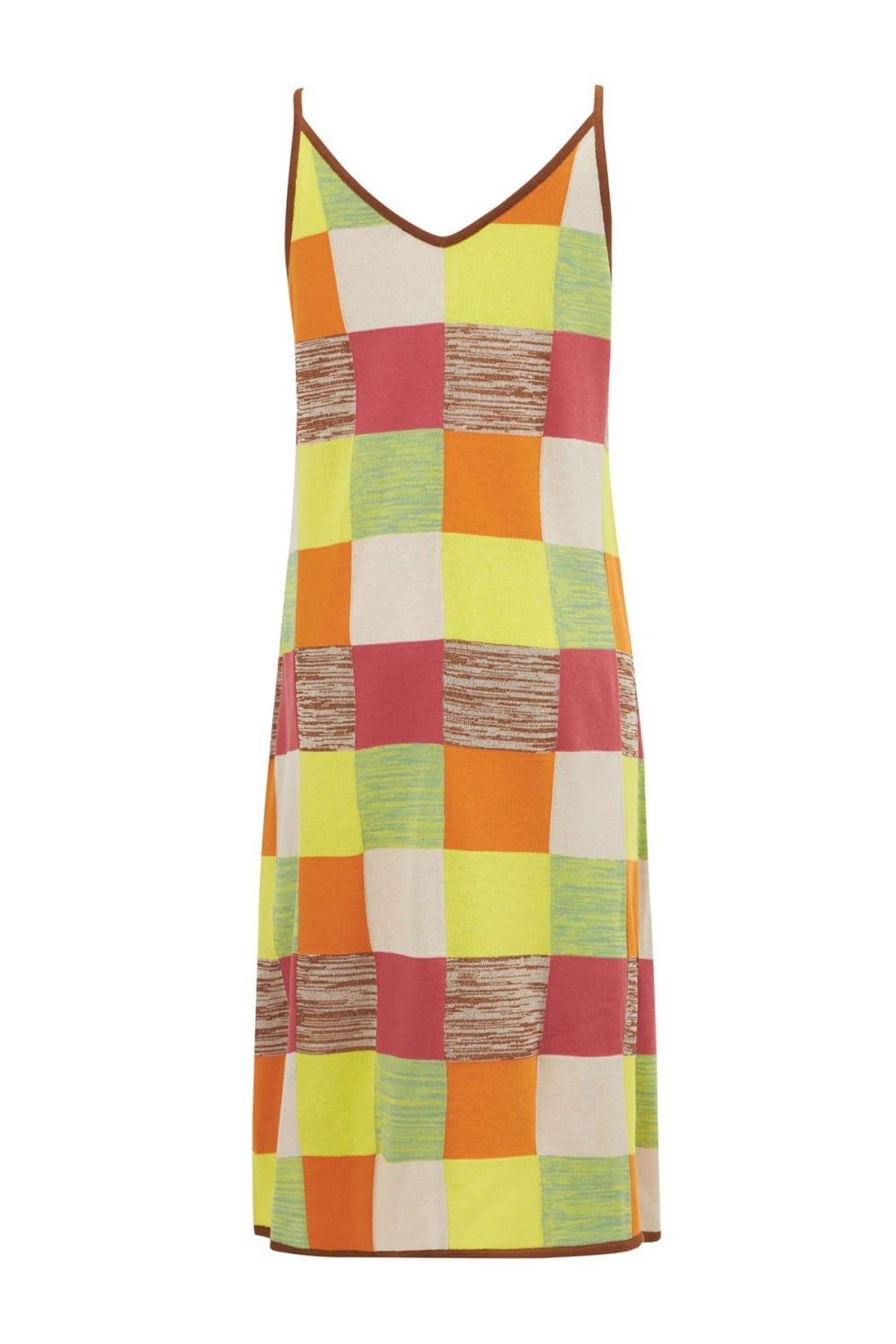 Peraluna-Bonjo Dress Askılı Yazlık Kadın Triko Elbise-Elbise-10-Milagron.com