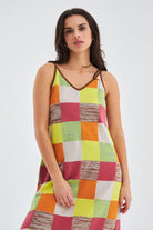 Peraluna-Bonjo Dress Askılı Yazlık Kadın Triko Elbise-Elbise-4-Milagron.com