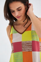 Peraluna-Bonjo Dress Askılı Yazlık Kadın Triko Elbise-Elbise-5-Milagron.com