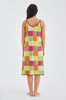 Peraluna-Bonjo Dress Askılı Yazlık Kadın Triko Elbise-Elbise-7-Milagron.com