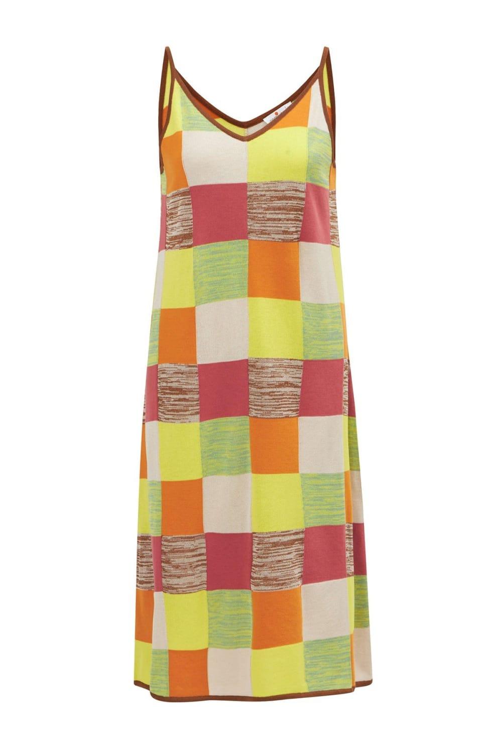 Peraluna-Bonjo Dress Askılı Yazlık Kadın Triko Elbise-Elbise-9-Milagron.com